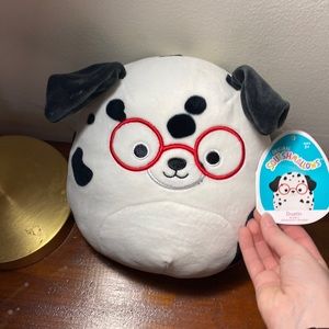 Dalmatian squishmallow (named Dustin!)